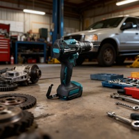 Vente directe d'usine, ensemble d'outils électriques portables Makita 9-en-1, adapté à la réparation automobile, au bâtiment et au travail du bois.