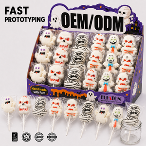 Bonbons Gommes en Forme de Mummy Fantôme BRC Personnalisés, Vente en Gros, Fabricant, Emballage en Boîte, Étiquette Privée, Bonbons Moelleux - Product Image 1