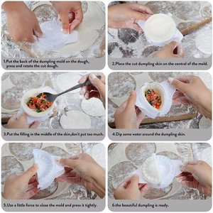 4 adet Diy hamur kalıp hamur basın hamur sarıcı kalıp Empanada pasta basın şekillendirici Pierogi yapımcısı - Product Image 5