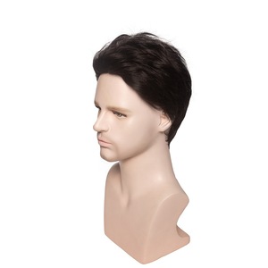 Nueva <span class=keywords><strong>Peluca</strong></span> de moda de <span class=keywords><strong>Amazon</strong></span> para <span class=keywords><strong>hombre</strong></span>, pelo liso corto negro, <span class=keywords><strong>Peluca</strong></span> de moda europea y americana, cubierta de cabeza de fibra química - Product Image 5