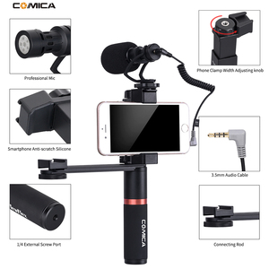 <span class=keywords><strong>COMICA</strong></span>-Kit de Microphone professionnel avec poignée, pour Smartphone, vidéo sensible, pour cinéaste, pistolet court, CVM-VM10-K4 - Product Image 3