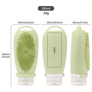 Botellas de Viaje de Silicona Duraderas de 100 ml, Libres de BPA, para Champú y Loción, para Mujer y Hombre, Recipientes de Almacenamiento Portátiles - Product Image 2