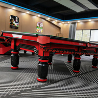 Table de billard de luxe professionnelle pour tournoi, vente en gros pour clubs