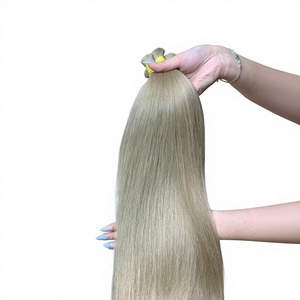 Mèches de cheveux vietnamiens bruts NASA Hair Vietnam, ondulées, super double drawn, trame machine, 24 pouces, couleur claire, 100 grammes - Product Image 1