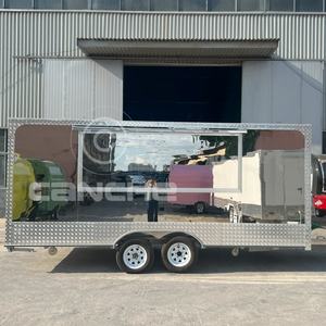 Certificat CE COC, remorque alimentaire, nouvelle conception, chariot mobile de café de rue, remorque de snack, camion multifonction en acier inoxydable - Product Image 1