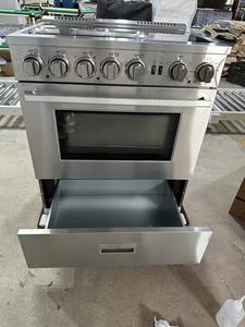 5 Burner Electric Convection <b>Stove</b> Cooktop Oven Integrated Freestanding Range with Stainless Steel 120L Capacity Commercial Use - Product Image 2