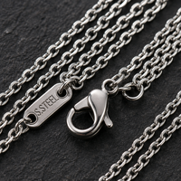Lot de chaînes fines en vrac pour la fabrication de bijoux, fournitures pour la création de colliers, en acier inoxydable, or, argent, noir, arc-en-ciel, vente en gros