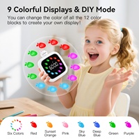 Yunbaoit Digitaler Visueller Timer Wiederaufladbar 99-Minuten Geräuschloser Countdown-Timer 9-Farben-Display Timer-Uhr für Kinder Erwachsene Küche
