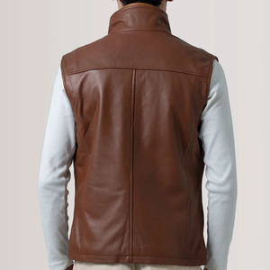 Nuevo Chaleco de Cuero para Hombre, Liso, Transpirable, Personalizado, Hecho en Pakistán, Cómodo y Ligero - Product Image 4