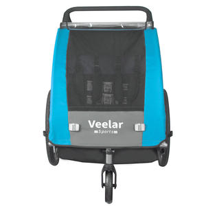<span class=keywords><strong>Remorque</strong></span> à vélo pour enfants Veelar, simple et double passager, <span class=keywords><strong>pliable</strong></span> pour enfants - Product Image 2