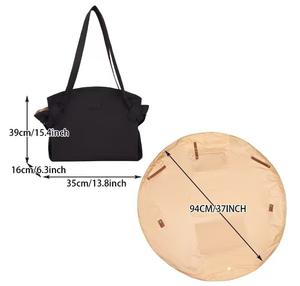 Tas bahu kapasitas besar wanita, tas pantai kualitas tinggi, tas Tote berkemah, tas aksesori mendaki, tas bahu kapasitas besar, tas pantai mode baru - Product Image 5