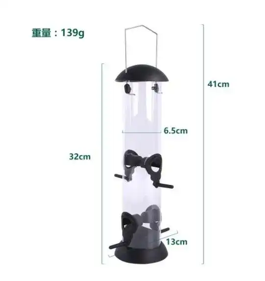 Outdoor Vogel Feeder Opknoping Feeder Verwijderbare Reiniging Winddichte Automatische Vogel Feeder Groothandel