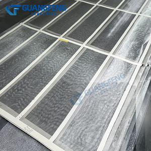 Guangfeng <span class=keywords><strong>rete</strong></span> metallica ad alta resistenza dello schermo tessuto per la miniera setaccio di sabbia con gancio bordo di taglio personalizzato per il setaccio rotatorio - Product Image 5