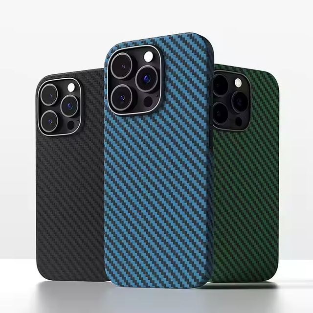 For iPhone 16 Plus Pro Max 16E Phone Cover for Kevlar Aramid Magnetic Wireless Charging Carbon Fiber Anti-drop Protective case