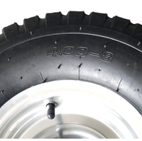 New High Quality 4.00-8 Pneumatic Inflatable 4 PR Rubber Tires Strong Metal Rim Wheels 150kg Load Capacity Retail Use 1 Year