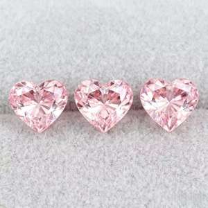認定IGI 1.0 CTピンクハートカット合成ダイヤモンドラボルースVS2ダイヤモンド汎用ファンシービビビッドピンクダイヤモンドハートカット - Product Image 3
