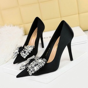 Sandalias Tacon <b>Thin</b> Trendy Pointed Toe Bow 2025 Heels for Women - Product Image 3