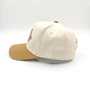 Casquettes de baseball en tissu Oxford Dobby avec logo brodé en relief personnalisé, bicolores, ajustables, effet 3D - Product Image 4