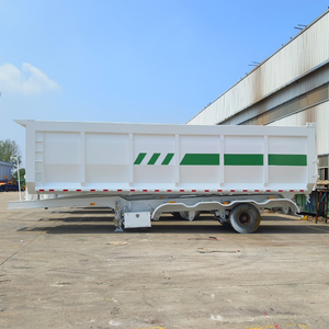 Prix usine Nouveau CHENGDA Semi-remorque benne basculante 5 essieux 14m-16m Peinture jaune Benne hydraulique 5001-10000kg pour charbon <span class=keywords><strong>de</strong></span> rebut - Product Image 3