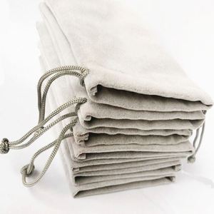 Wholesale Stock <b>Velvet</b> Drawstring Bags Soft <b>Material</b> Packaging Accessories for Rings Watches Earphones Bracelets Jewelry Storage - Product Image 4