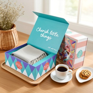 Caja de Embalaje de Papel Magnética Rígida de Cartón, con Logotipo Personalizado, Productos de Tendencia Únicos, Paquete Grande, para Mantas de Lujo - Product Image 1