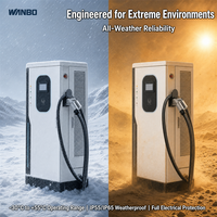 Borne de recharge rapide DC double pistolet Wanbo-588 400 kW pour camions lourds, compatible 99 véhicules électriques, certifiée CE
