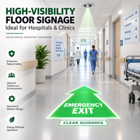 Projecteur de signalisation LED encastré pour plafond, idéal pour centres commerciaux, hôtels, propriétés résidentielles, affichage de fléchettes directionnelles et de texte.