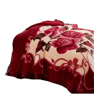 도매용 퀸 사이즈 두꺼운 밍크 담요, 한국 스타일 라셀 니트 폴리에스터 플러시 벨벳 플리스 겨울 여행용 담요 - Product Image 4