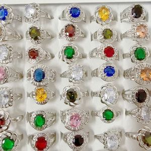Full Diamond Inlaid Zircon Color-preserving Gemstone <b>Ring</b> Mix Bulk Gemstone Opening <b>Adjustable</b> <b>Ring</b> Micro-Inlaid Zircon <b>Ring</b> - Product Image 4