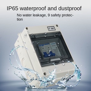 B&J IP65 <b>Waterproof</b> Outdoor HT-5-Way MCB <b>Box</b> ABS Plastic Electrical PV <b>Junction</b> Switch Panel Electronics Instrument Enclosure - Product Image 3