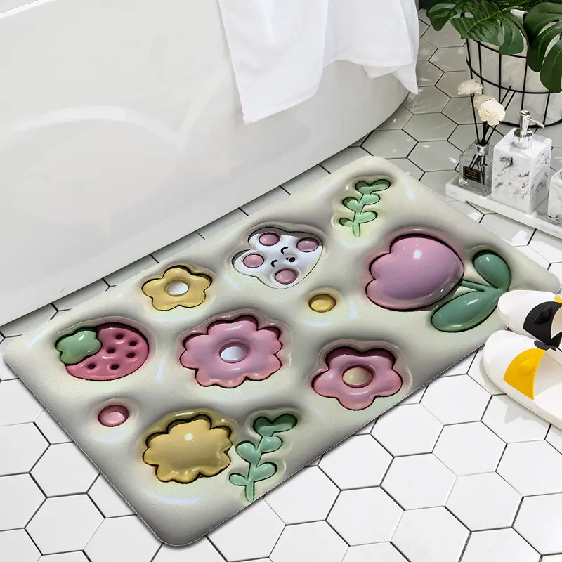 Artoon-alfombrilla antideslizante para athroom, accesorio de 3D i, iatom