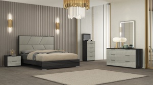 NOVA 2110JAA007 Ensembles de <span class=keywords><strong>chambre</strong></span> à coucher King Size modernes et brillants meubles pour adultes en MDF tête de lit <span class=keywords><strong>d</strong></span>'hôtel lit Queen Size - Product Image 2