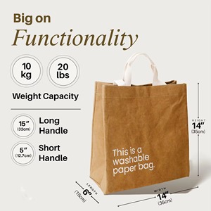Eco Friendly Recyclable Washable Tyvek Paper <b>Tote</b> <b>Bag</b> <b>Waterproof</b> Durable Shoulder Shopping <b>Bag</b> <b>with</b> Custom Logo Printing - Product Image 3