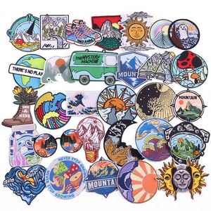 Cartoon / Outdoor Iron <b>on</b> <b>Patch</b> Embroidery Adventure <b>Patches</b> <b>Sewing</b> Fabric <b>Patch</b> for Decoration - Product Image 1