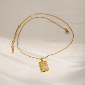 Nuovo caldo BOHO tarocchi portafortuna gettone sole collana zodiacale Dazan inverno placcato oro 18k appannamento libero in acciaio inox US <span class=keywords><strong>UK</strong></span> EU gioielli - Product Image 4