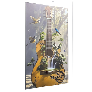 Radiateur infrarouge mural sans cadre en aluminium imprimé 500W pour espaces compacts avec protection contre la surchauffe - Product Image 2