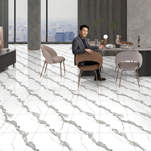 Carreaux de porcelaine effet marbre Vistaar Glamour Crema 600x600mm, revêtement de sol intérieur classique - Product Image 6