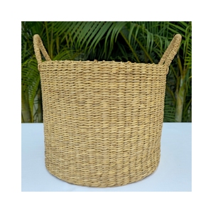 Sedge <b>Laundry</b> <b>Basket</b> OEM ODM High Quality Vietnam Handicraft Sustainable Multifunction From Vietnam Manufacturer Customization - Product Image 6