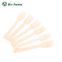 Ensemble de couverts jetables en bois de qualité alimentaire 160 mm, couteau, fourchette, cuillère en bois naturel, vaisselle écologique pour les restaurants de restauration rapide