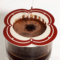 Filtres à café jetables portables personnalisés imprimés en gros pour usine, écologiques, en papier, pour cafetière filtre