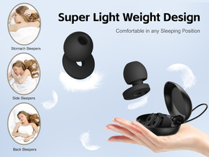 Tapones para los Oídos de Espuma Viscoelástica con Memoria, 4 Tamaños, Protección Auditiva, Silenciosos, 2 Tapones para los Oídos, Cancelación de Ruido, Insonorizantes, de Silicona, para Dormir - Product Image 6