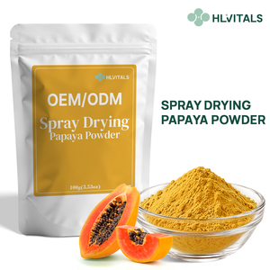Polvo de Papaya Soluble en Agua, Procesado por Secado por Aspersión, para Smoothies, Yogur y Producción de Alimentos - Product Image 1