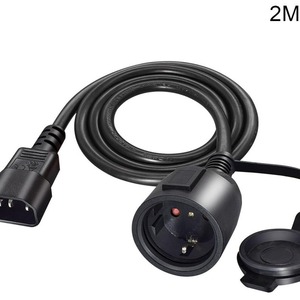 สายต่อพ่วงไฟฟ้าแบบยุโรป หัวต่อ CEE ตัวผู้ IEC ตัวเมีย IP44 16A PVC สำหรับใช้กับเครื่องใช้ไฟฟ้าภายในบ้าน - Product Image 2