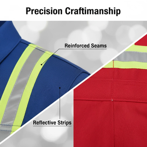Tuta da Lavoro Antigrasso per Ingegneri, Abbigliamento da Lavoro Usa e Getta in Due Pezzi, Uniforme da Uomo con Riflettenti - Product Image 2
