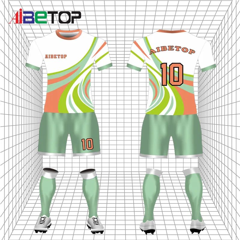 Conjuntos de futebol personalizados OEM Camisa de Futebol por atacado com logotipo de impressão por sublimação Camisa de Futebol IBETOP 2024