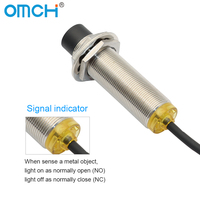 适用于M18 M30金属电容式电感接近传感器4-25毫米的OMCH LLJ系列双检测距离开关M8 M12