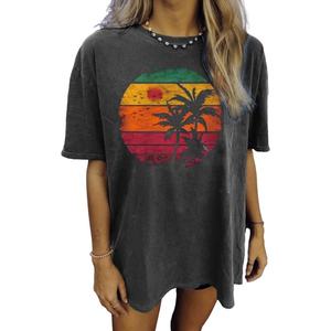 Camisetas de gran tamaño Camisetas básicas con estampado de letras de manga corta Tops holgados Camisetas gráficas Camisas de manga corta Verano Casual Suelto - Product Image 6