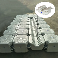 Ponton flottant en plastique pour jet ski, bateau et bateau à moteur, ponton d'accostage/lève-bateau marin, en promotion