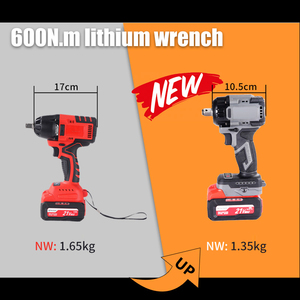 Lithium <b>Battery</b> Cordless Impact Wrench Rechargeable Torque Wrench 600N.m Industrial Degree for Vehicle Tire Mounting - Product Image 5