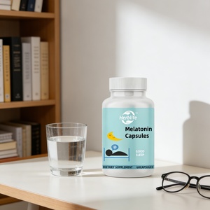 Cápsulas de Melatonina OEM/ODM, Suplemento para el Cuidado de la Salud, para Mejorar el Sueño, Venta Caliente - Product Image 3